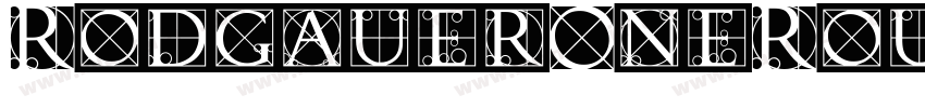 RodgauerOneRound Medium字体转换